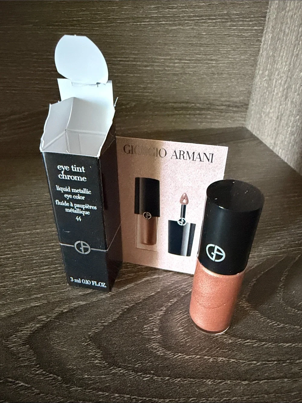 ❤️$18 NWT Giorgio Armani Eye Tint Chrome Liquid Metallic Eye Color – Rose Gold